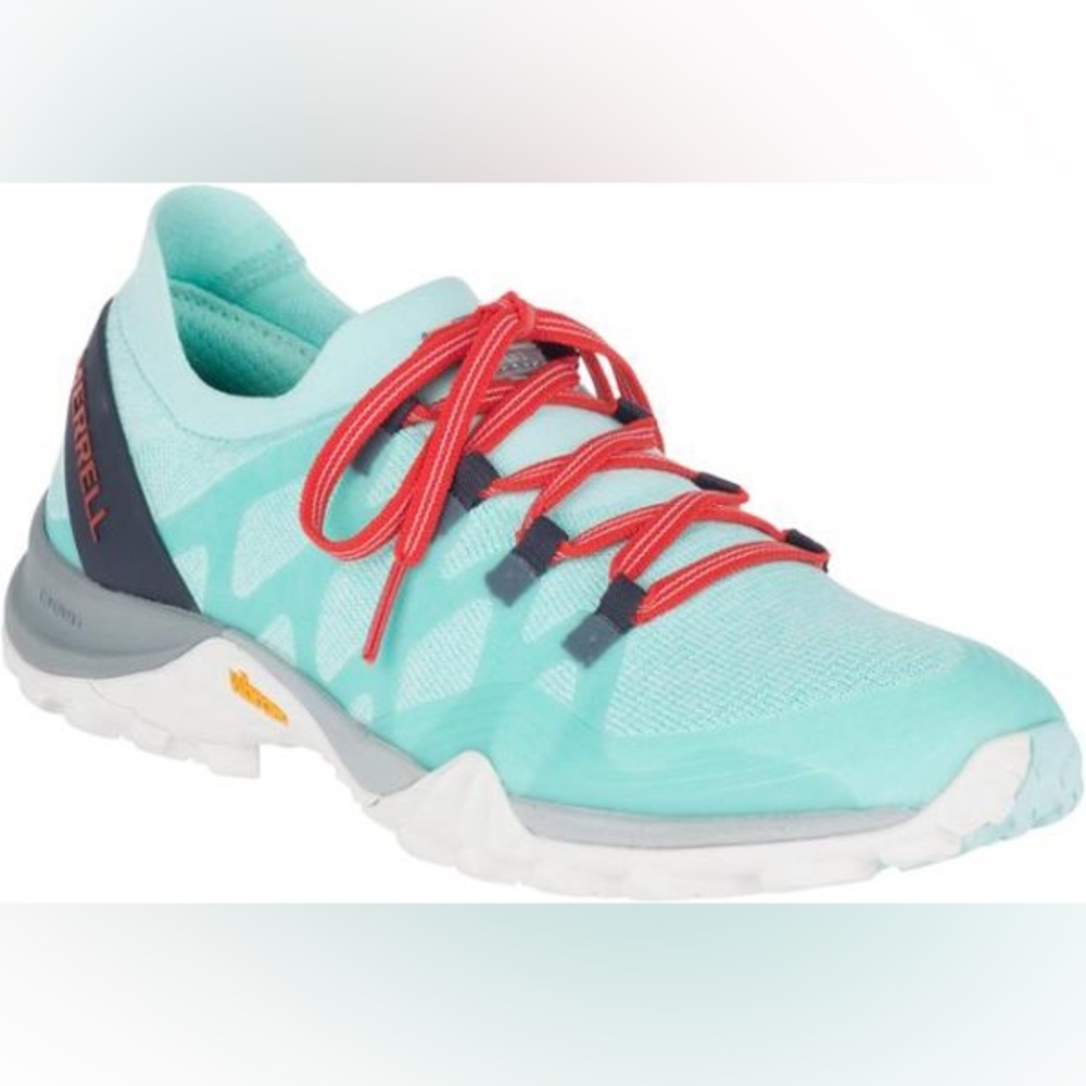 Mettle Siren 3 Knit Shoe in color Bleached Aqua | Size 8 |